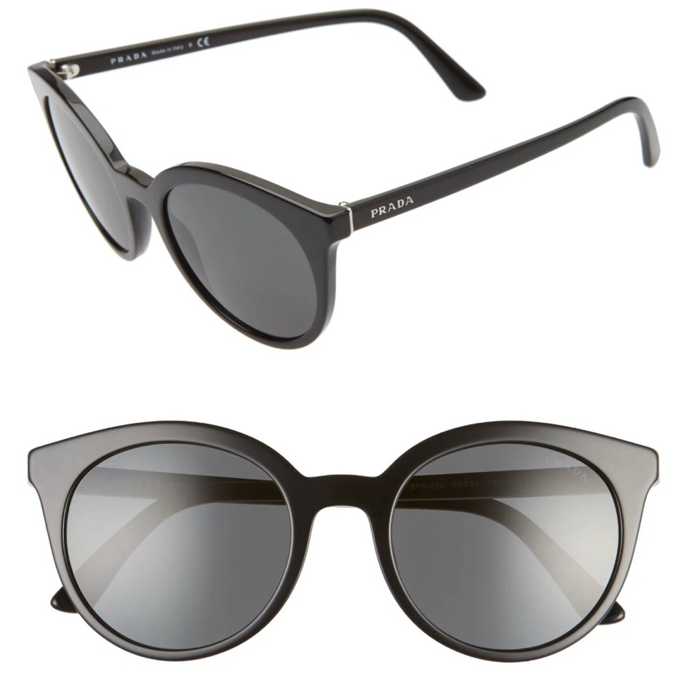 Rare Prada Cat Eye Black Sunglasses